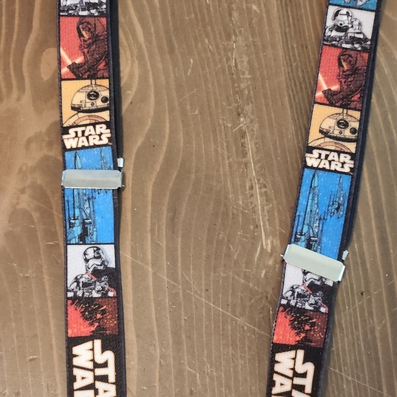 Star Wars Elastic Adjustable Clip-on Kids Suspenders Great Condition Multi-Color - Picture 3 of 15